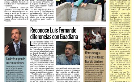 Portada Región Laguna [8 de febrero de 2023] Inauguran pozo de agua potable La Unión-Santa Fe; ofrecen servicios de detección de cáncer y más…