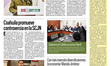 Portada RCG Media [4 de febrero de 2023] Refrenda MARS compromiso con familias de desaparecidos; Con más inversión diversificaremos la economía: Manolo y más…