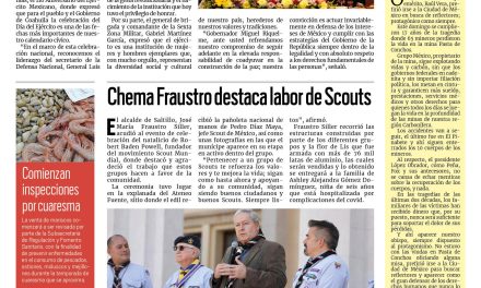Portada RCG Media [20 de febrero de 2023] MARS celebra aniversario del Ejército Mexicano; Chema Fraustro destaca labor de Scouts y más