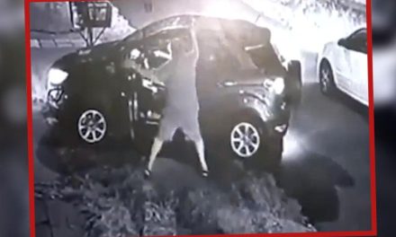 Exmilitar ejecuta a ladrón afuera de su casa (video)