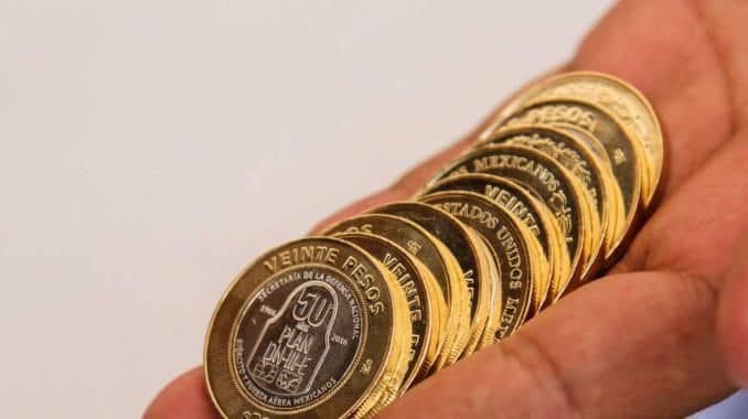 Así lucen las nuevas monedas de 20 pesos