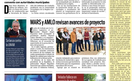 Portada RCG Carbonífera [4 de marzo de 2023] Impulsarán carrera de turismo; Bomberos de Sabinas acuden a llamados de auxilio y más…