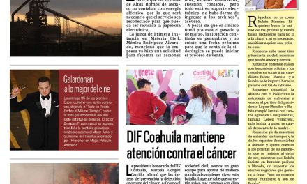 Portada RCG Centro [13 de marzo de 2023] Falta de luz detiene venta de AHMSA; Clínica 7, insuficiente para Monclova y más…
