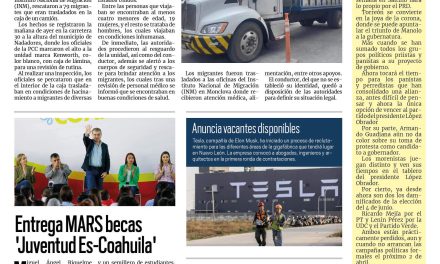 Portada RCG Centro [14 de marzo de 2023] Rescatan a 79 migrantes hacinados en un camión; ofrecerán hasta mil vacantes y más…