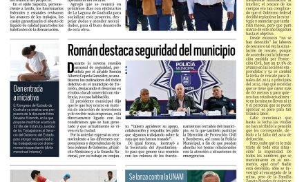 Portada RCG Laguna [4 de marzo de 2023] Revisan avances del proyecto Agua Saludable para La Laguna; Expresa su respaldo a los estudiantes de enfermería y más…
