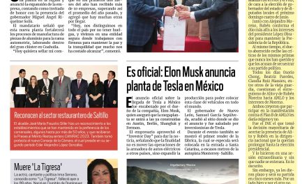 Portada RCG Media [2 de marzo de 2023] MARS inaugura segunda planta de MKDC; Elon Musk anuncia planta de Tesla en México y más