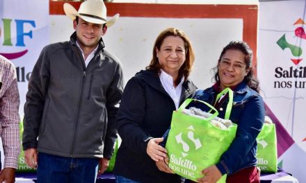 Entrega DIF Saltillo apoyo alimentario