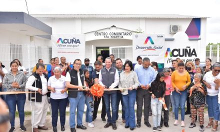 Rehabilitan quinto centro comunitario en Acuña