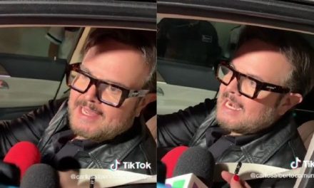 Aleks Syntek y el momento cuando atropella  a una mujer durante el funeral de Chabelo (video)