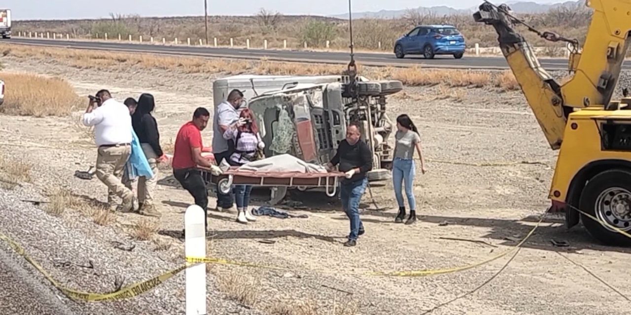Muere menor de edad al ser aplastado por un camión de 4 toneladas en carretera Saltillo-Torreón