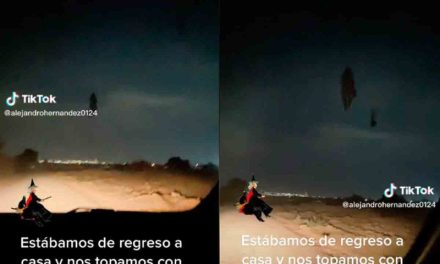 ¿Una bruja? Usuario capta extraña figura mientras regresaba a casa