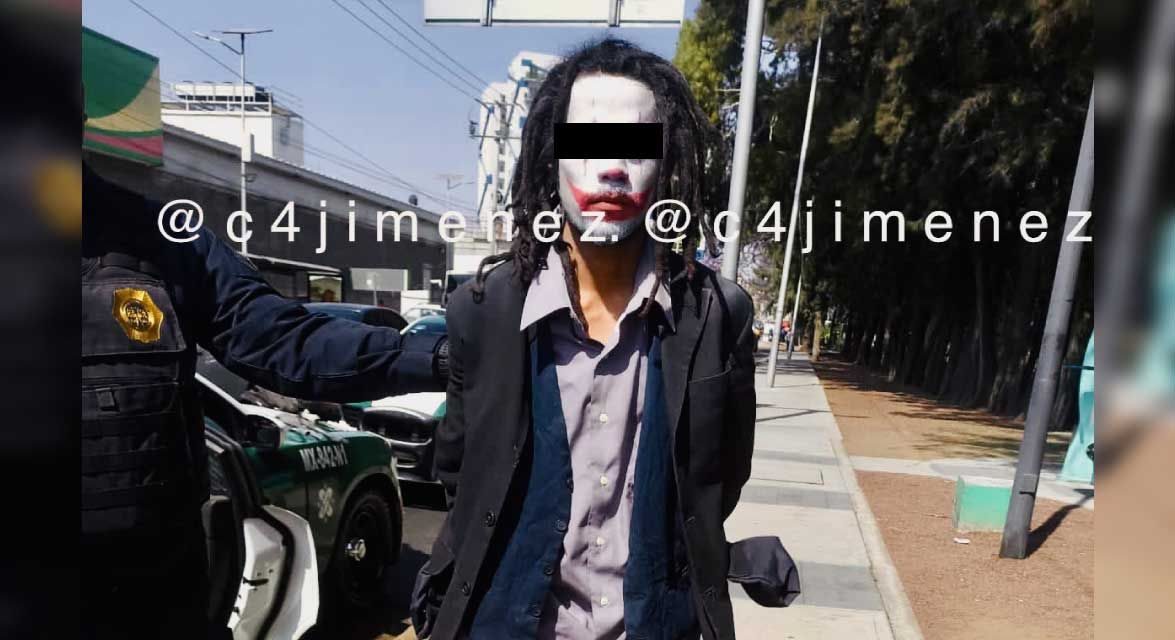 Detienen al ‘Joker’ mexicano tras asaltar y atacar con un machete