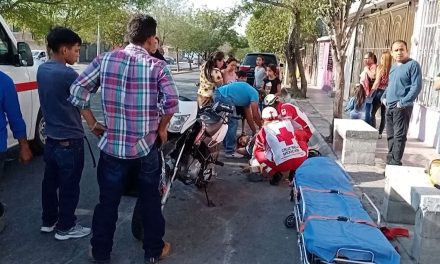 Saltillo: Conductor le quitó el derecho de paso a motociclista