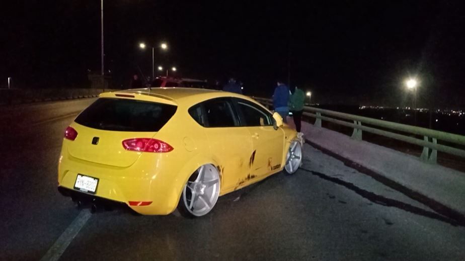 Conductor se impactó contra ballena en bulevar Fundadores de Saltillo