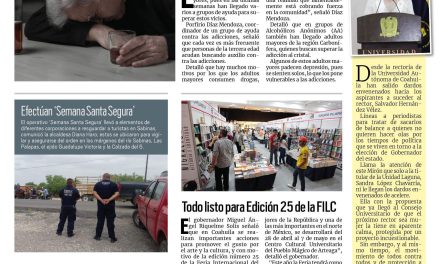 Portada RCG Carbonífera [9 de abril de 2023] Adultos mayores caen en la drogadicción; conoce los museos de la región Carbonífera y más…