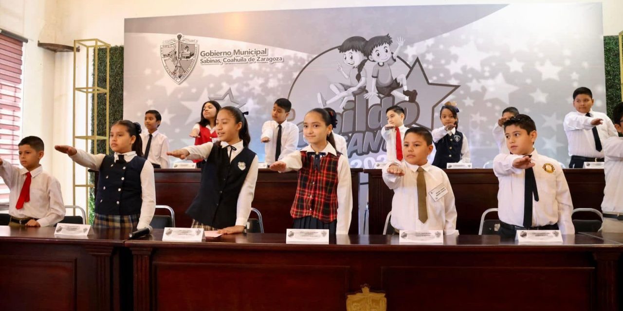 Instalan Cabildo Infantil en Sabinas
