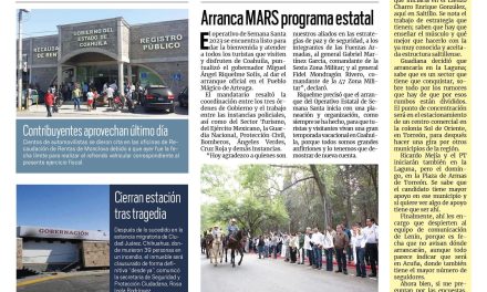 Portada Región Centro [1 de abril de 2023] Ancira presenta su renuncia de AHMSA; Drogarse ‘sale barato’ en Monclova y más…