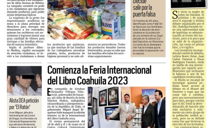 Portada RCG Centro [29 de abril de 2023] Regidores ayudan a trabajadores; apoyarán a los obreros de AHMSA y más…