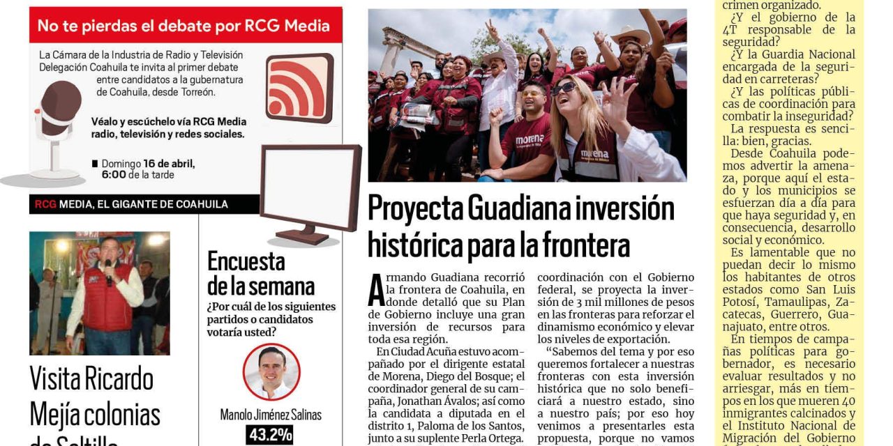 Portada RCG Media Elecciones 2023 [11 de abril de 2023]