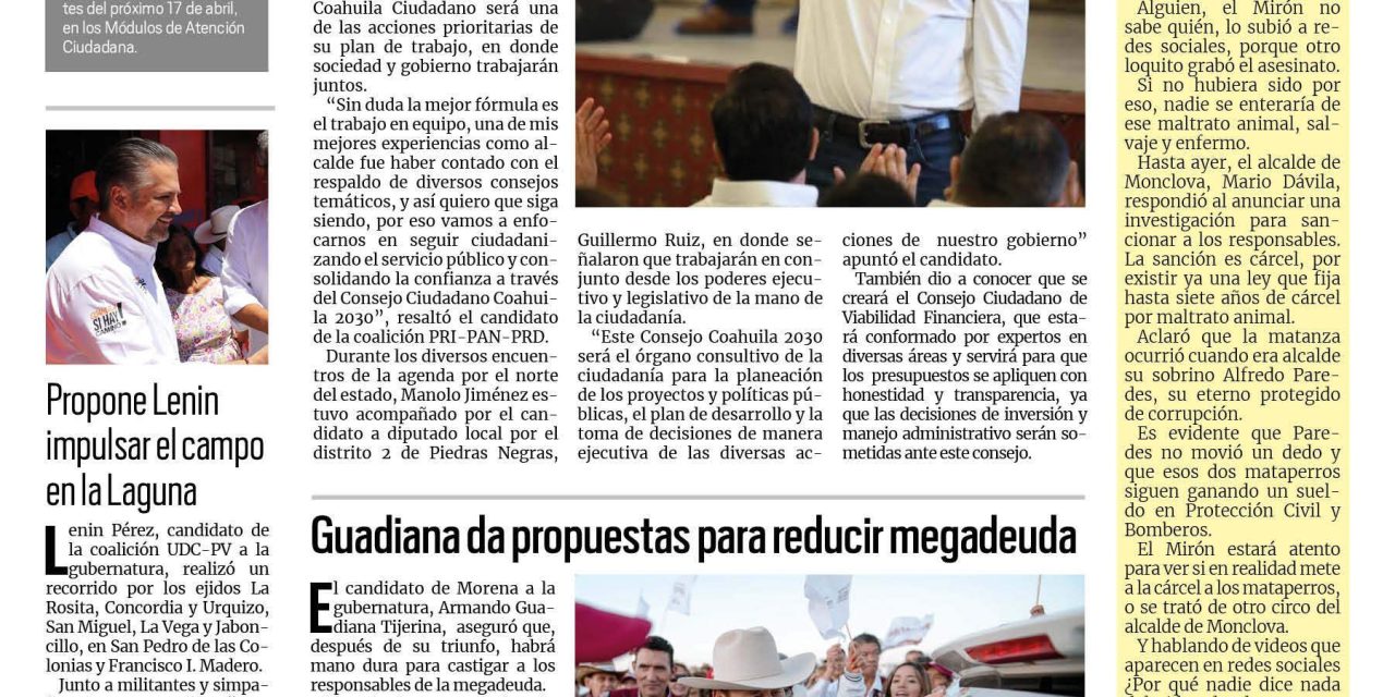 Portada RCG Media Elecciones 2023 [13 de abril de 2023]