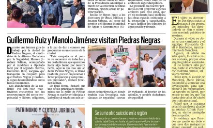 Portada RCG Fronteriza [13 de abril de 2023] Supervisa alcalde obra de pavimentación; incrementa atención médica mental y más…