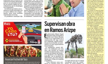 Portada RCG Lagunera [15 de abril de 2023] Promueven la calidad en la impartición de justicia; advierten sobre los efectos del alcohol  y más…