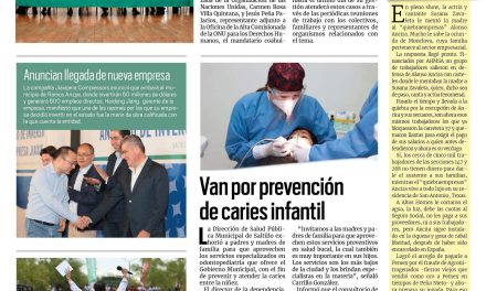 Portada RCG Media [12 de abril de 2023] Aplican mecanismos contra desaparición forzada; van por prevención de caries infantil y más…