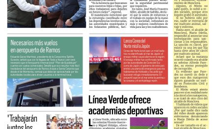 Portada RCG Media [13 de abril de 2023] Implementan estrategia para dar certeza jurídica; línea Verde ofrece academias deportivas y más…