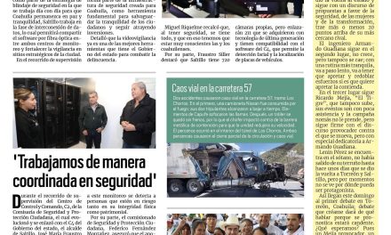 Portada RCG Media [16 de abril de 2023] Supervisan avances de interconexión de C2 con el C4; ‘Trabajamos de maneja coordinada en seguridad’, Chema Fraustro y más…