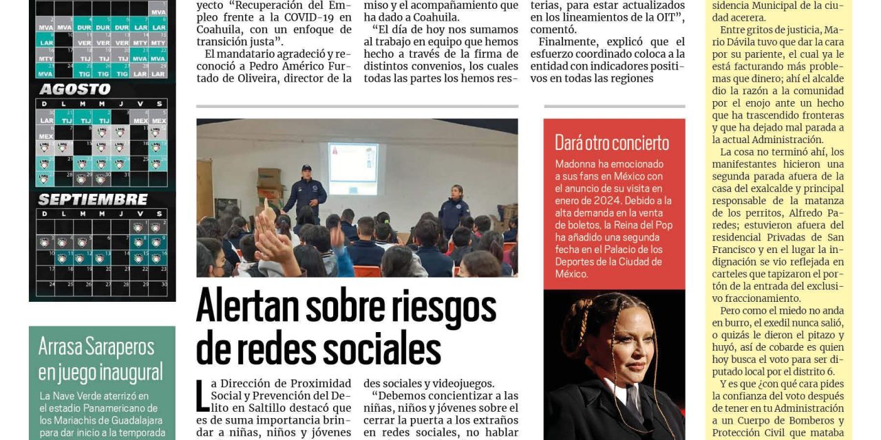 Portada RCG Media [22 de abril de 2023] Encabeza MARS sesión de relaciones laborales; Vamos por el desarrollo económico de Coahuila: Manolo Jiménez y más…