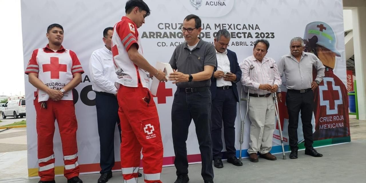Inician colecta de la Cruz Roja en Acuña