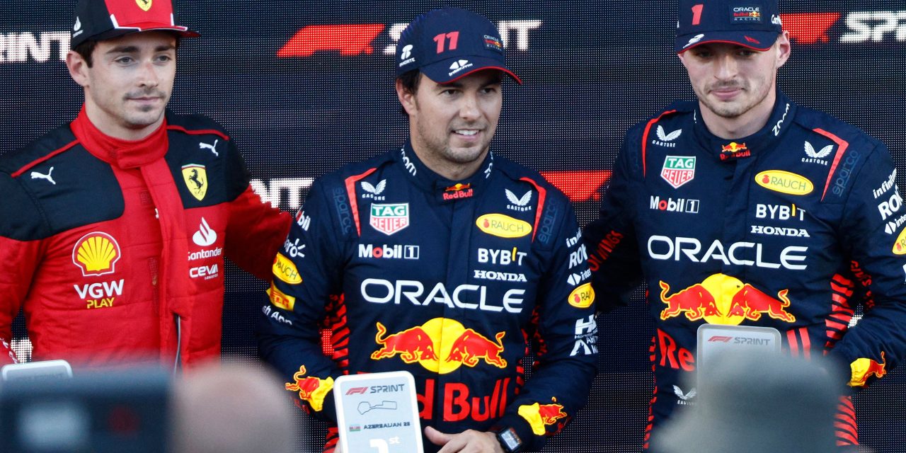 Histórico, ‘Checo’ Pérez gana la carrera sprint del GP de Azerbaiyán 2023