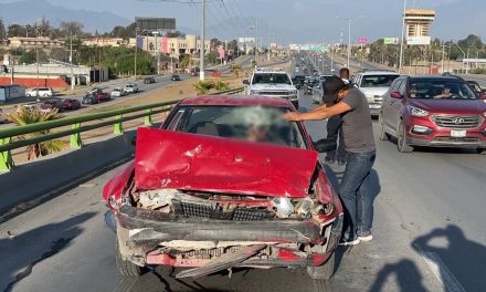 Alcoholizado conductor provoca choque en Saltillo