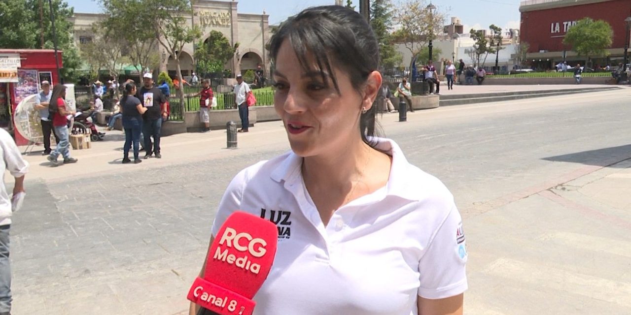 Comparte Luz Elena Morales propuestas en el corazón de Saltillo
