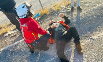 Motociclista resulta herido en la carretera a Monclova