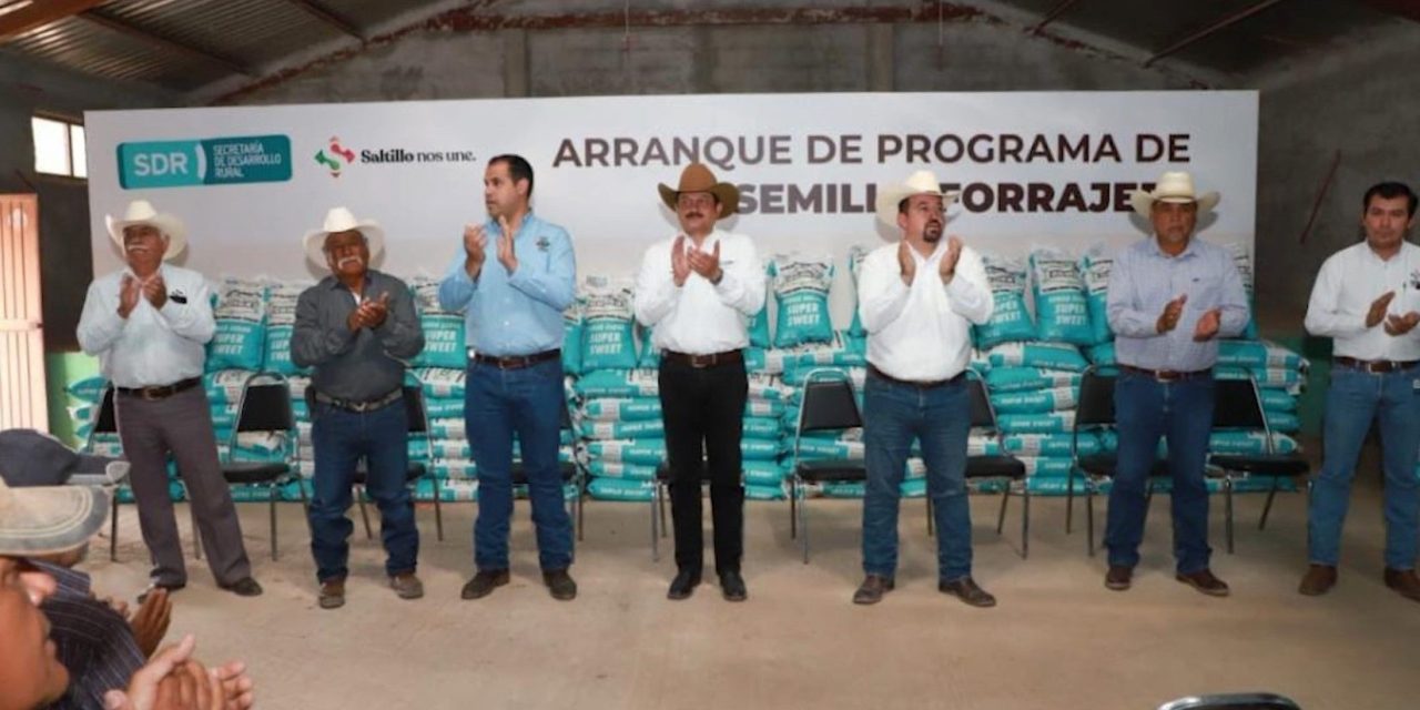 Arranca Saltillo programa de Semilla Forrajera 2023