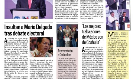 Portada RCG Carbonífera [2 de mayo de 2023] Otra vez ganó Manolo; insultan a Mario Delgado tras debate electoral