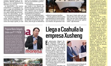 Portada RCG Carbonífera [24 de mayo de 2023] Renuncian a Morena para seguir proyecto de Manolo; acercan trámites del Infonavit y más…