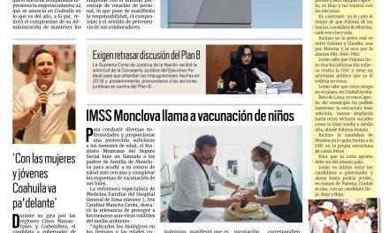Portada RCG Centro [4 de mayo de 2023] Crece BorgWarner en Coahuila; esperan obreros la reactivación de AHMSA y más…