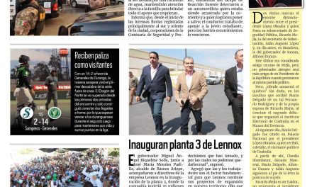 Portada RCG Centro [17 de mayo de 2023] Gobierno apoyará a familia de menor ahogada; batalla campal en Monclova y más…