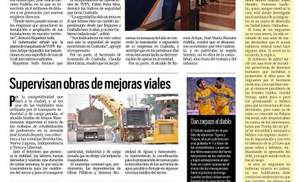 Portada RCG Fronteriza [12 de mayo de 2023] Anuncia MARS expansión de TUPY-Ramos Arizpe; van por erradicación de las adicciones y más…