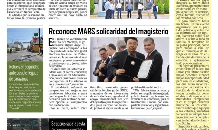 Portada RCG Fronteriza [16 de mayo de 2023] Buscan concretar vuelo comercial para Acuña; albergue para mujeres, sin recursos para operar y más…