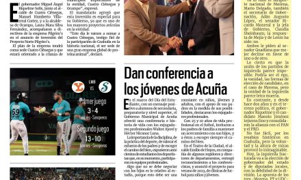 Portada RCG Fronteriza [25 de mayo de 2023] Llega inversión a la región Centro-Desierto; llaman a usar módulo del Repuve y más…