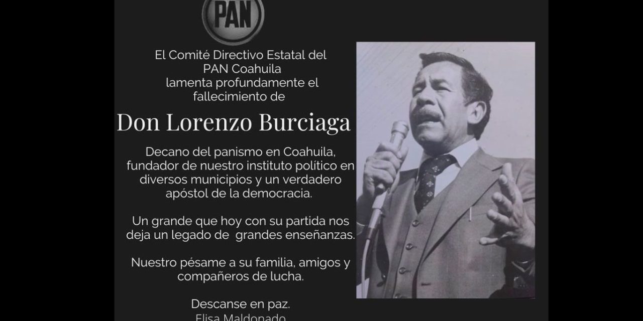 Rinde PAN homenaje a Lorenzo Burciaga