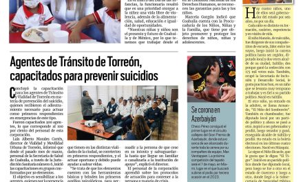 Portada RCG Lagunera [1 de mayo de 2023] Trabajan para garantizar los derechos de la niñez; ofertan más de 700 vacantes en Torreón y más…