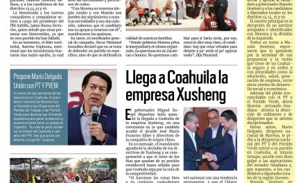 Portada RCG Lagunera [24 de mayo de 2023] Renuncian a Morena para seguir proyecto de Manolo; supervisa SIMAS Torreón obras y más…
