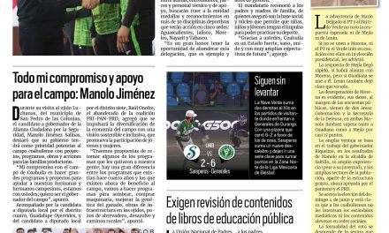 Portada RCG Media [18 de mayo de 2023] Abanderan a coahuilenses para nacionales de la Conade; todo mi compromiso y apoyo para el campo: Manolo Jiménez y más…