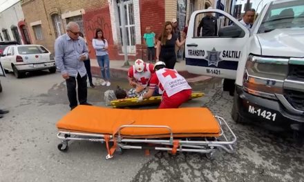 Transporte público atropella a mujer en el Centro de Saltillo