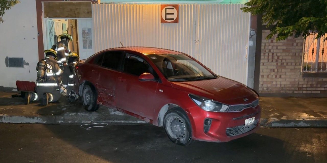 Choque ocasiona fuga de gas en Saltillo