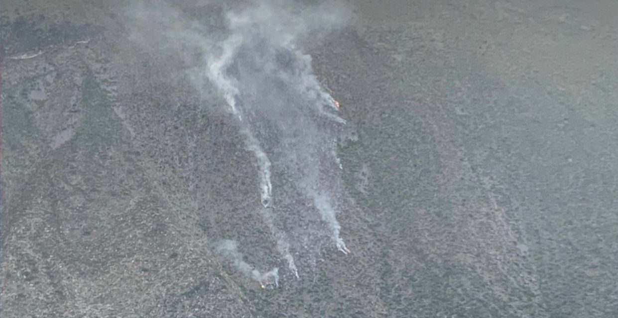 Controla Protección Civil incendio forestal en la Sierra de Arteaga